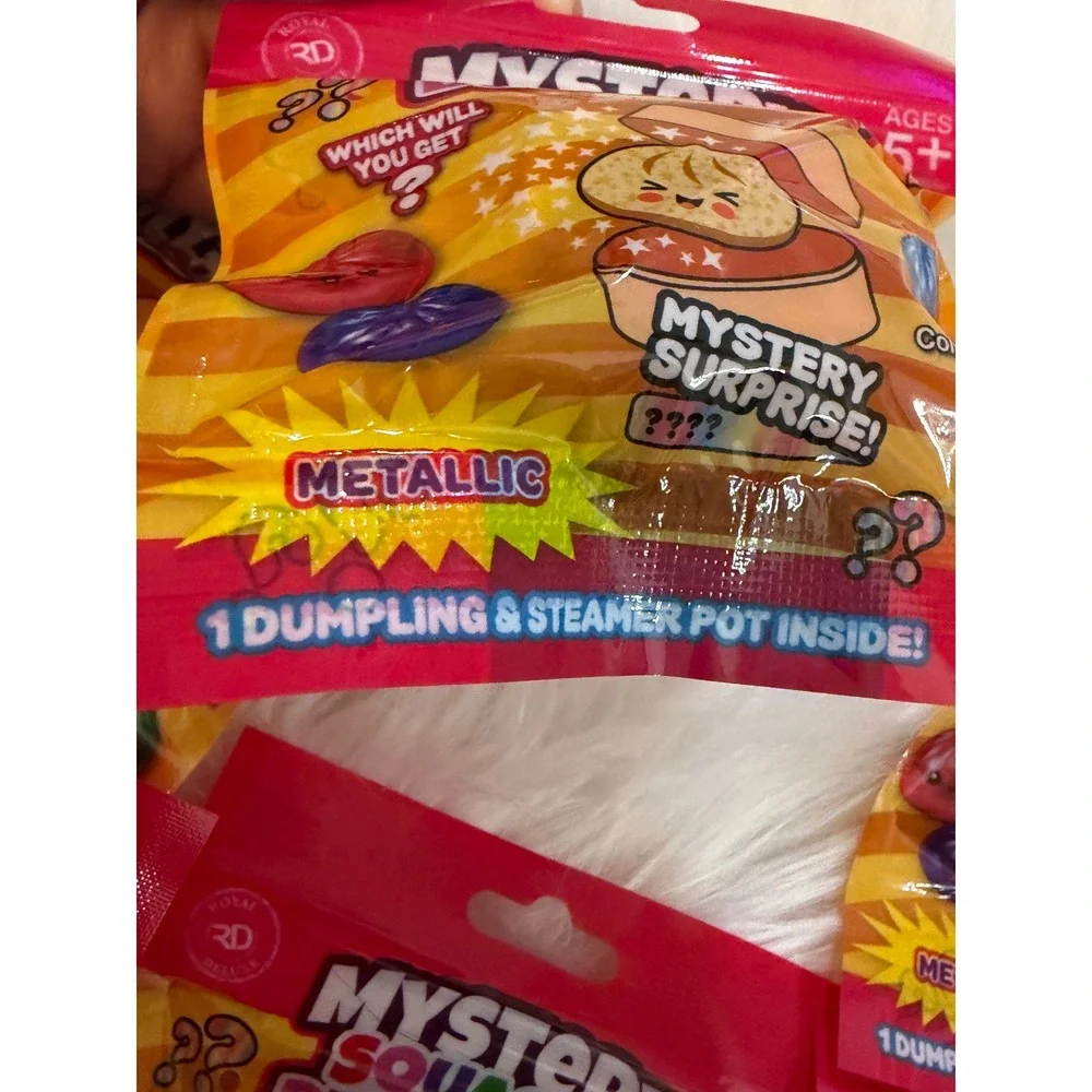 Lot of 6 Mystery Squashy Dumplings Metallic Series Blind Bag Royal Deluxe